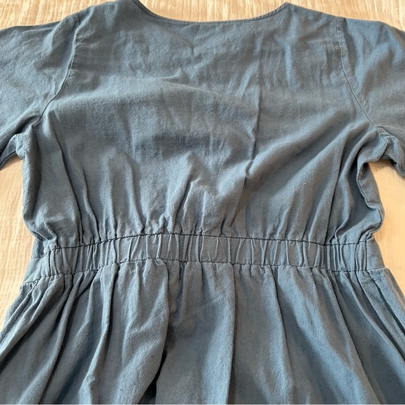 Denim blue dress fit and flare Medium 10 - Picture 3 of 8